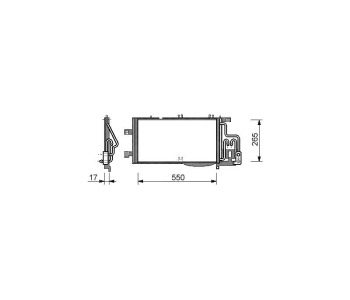 Кондензатор климатизации P.R.C за OPEL CORSA C (F08, W5L) товарен от 2000