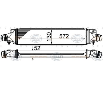 Интеркулер HELLA за OPEL CORSA D (S07) от 2006 до 2014