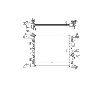 Воден радиатор TOP QUALITY за OPEL MERIVA B (S10) от 2010