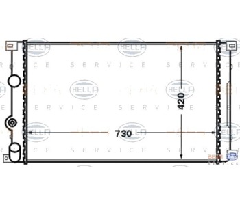 Воден радиатор HELLA за OPEL MOVANO (U9, E9) платформа от 1998 до 2010