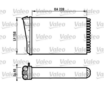 Топлообменник VALEO за OPEL OMEGA B (V94) комби от 1994 до 2003
