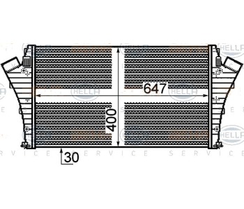 Интеркулер HELLA за OPEL VECTRA C (Z02) комби от 2003 до 2009