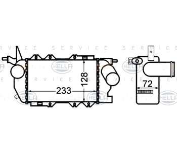 Интеркулер HELLA за OPEL VECTRA B (J96) комби от 1996 до 2003