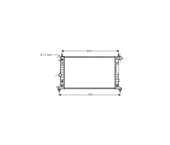 Воден радиатор P.R.C за OPEL VECTRA B (J96) хечбек от 1995 до 2003