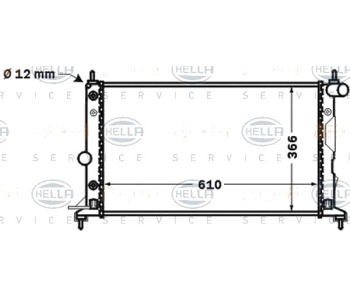 Воден радиатор HELLA за OPEL VECTRA B (J96) комби от 1996 до 2003