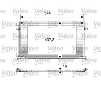 Кондензатор климатизации VALEO за OPEL VIVARO A (F7) товарен от 2001 до 2014