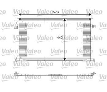 Кондензатор климатизации VALEO за OPEL VIVARO A (F7) товарен от 2001 до 2014