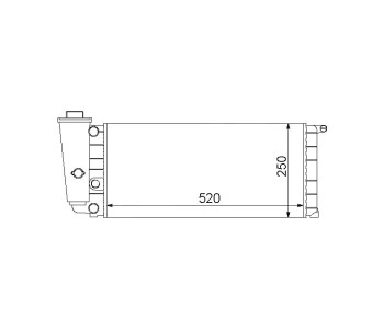 Воден радиатор P.R.C за FIAT PANDA (141) от 1980 до 2004