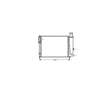 Воден радиатор TOP QUALITY за CITROEN AX (ZA-_) от 1991 до 1998