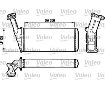 Топлообменник VALEO за CITROEN BX (XB) от 1983 до 1992