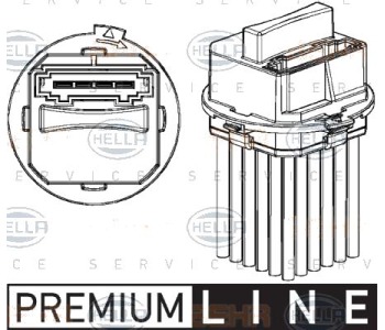 Регулатор, обдухване интериор HELLA 5HL 351 321-321