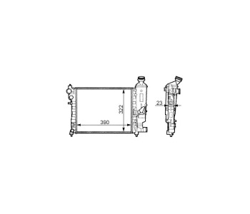 Воден радиатор P.R.C за CITROEN SAXO (S0, S1) от 1996 до 2004