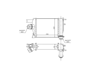 Интеркулер P.R.C за DACIA DUSTER товарен от 2011
