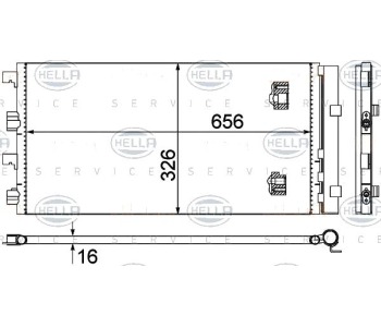 Кондензатор, климатизация HELLA 8FC 351 319-294 за DACIA DUSTER (HS_) от 2010 до 2018