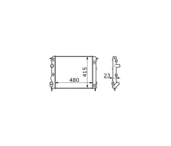 Воден радиатор P.R.C за RENAULT THALIA/SYMBOL I (LB0/1/2_) от 1998 до 2008