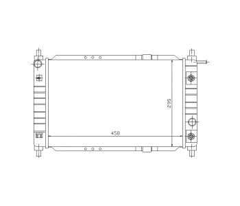 Воден радиатор TOP QUALITY за DAEWOO MATIZ (KLYA) от 1998 до 2005
