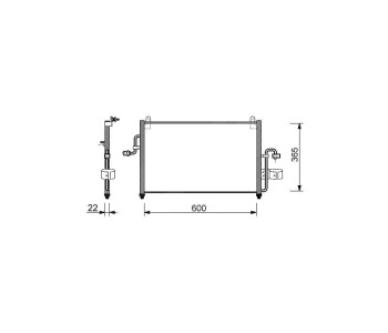 Кондензатор климатизации TOP QUALITY за DAEWOO NUBIRA (KLAJ) комби от 1997 до 2003