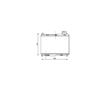 Воден радиатор TOP QUALITY за FORD FIESTA VI ван от 2009 до 2017