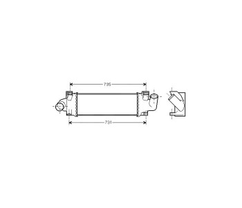 Интеркулер P.R.C за FORD FOCUS II (DA, HCP) от 2004 до 2012