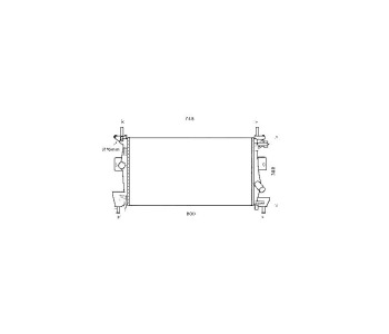 Воден радиатор TOP QUALITY за FORD FOCUS III комби от 2010