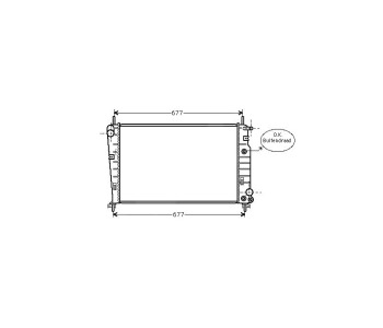 Воден радиатор TOP QUALITY за FORD MONDEO II (BAP) лифтбек от 1996 до 2000