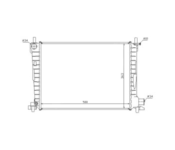 Воден радиатор P.R.C за FORD FIESTA IV (JA, JB) от 1995 до 2002