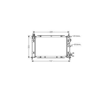 Воден радиатор за FORD FOCUS I (DNW) комби от 1999 до 2004