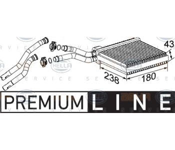Топлообменник, отопление на вътрешното пространство HELLA 8FH 351 315-641 за FORD FOCUS II (DA, HCP) от 2004 до 2012