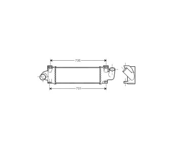 Интеркулер P.R.C за FORD FOCUS II (DA, HCP) от 2004 до 2012