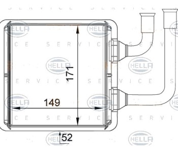 Топлообменник HELLA за FORD GALAXY (WGR) от 1995 до 2006