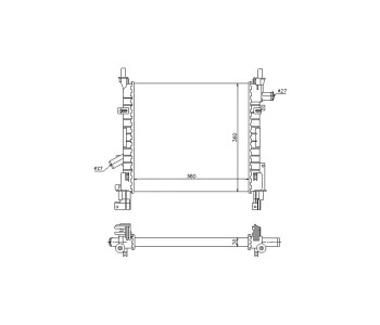 Воден радиатор P.R.C за FORD KA (RB) от 1996 до 2008