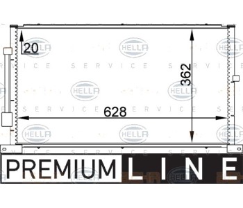 Кондензатор, климатизация HELLA 8FC 351 038-711 за FORD MONDEO III (B4Y) седан от 2000 до 2007