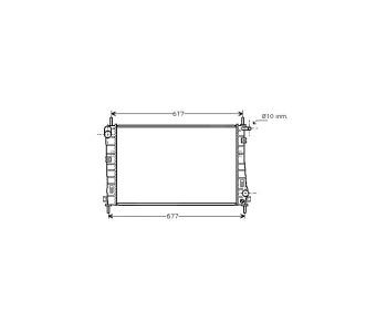 Воден радиатор TOP QUALITY за FORD MONDEO III (BWY) комби от 2000 до 2007