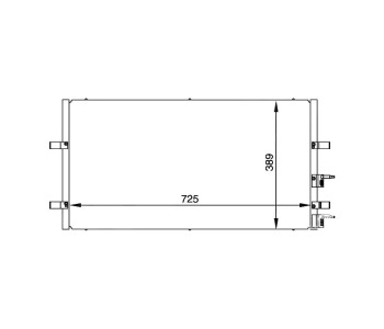 Кондензатор климатизации TOP QUALITY за FORD TRANSIT пътнически от 2006 до 2014