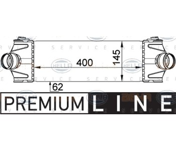 Интеркулер (охладител за въздуха на турбината) HELLA 8ML 376 765-101 за FORD TRANSIT TOURNEO от 2006 до 2014