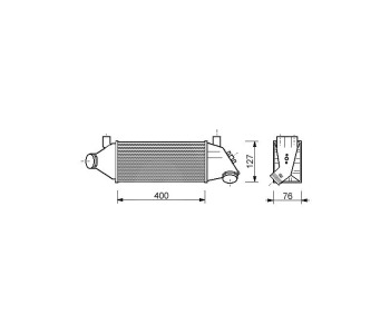 Интеркулер P.R.C за FORD TRANSIT (FA) товарен от 2000 до 2006