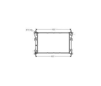 Воден радиатор TOP QUALITY за FORD TRANSIT (FA) товарен от 2000 до 2006