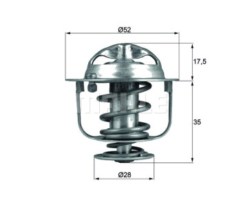 Термостат, охладителна течност MAHLE TX 119 82D