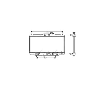 Воден радиатор P.R.C за HONDA ACCORD VI (CH, CL) хечбек от 1999 до 2002