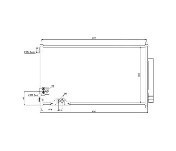 Кондензатор климатизации P.R.C за HONDA ACCORD VII (CM, CN) комби от 2003 до 2008