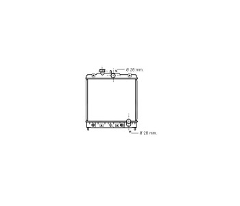 Воден радиатор P.R.C за HONDA CIVIC VI (MB, MC) комби от 1998 до 2001