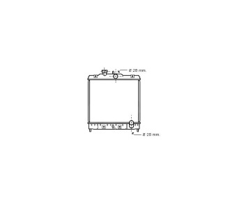 Воден радиатор P.R.C за HONDA CIVIC VI (MB, MC) комби от 1998 до 2001