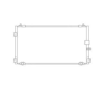 Кондензатор климатизации P.R.C за HONDA LEGEND III (KA) от 1996 до 2004