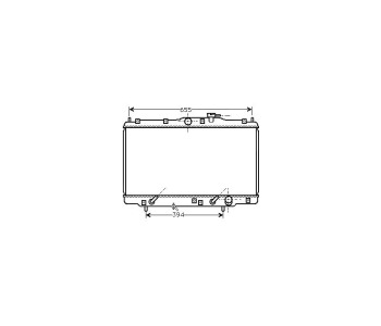 Воден радиатор TOP QUALITY за HONDA SHUTTLE (RA) от 1994 до 2004