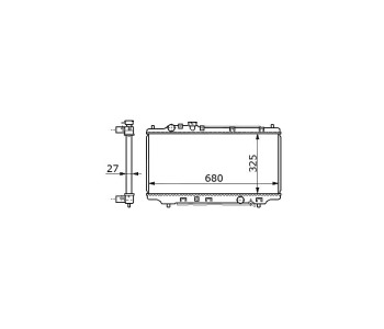 Воден радиатор P.R.C за MAZDA 323 P V (BA) от 1996 до 1998