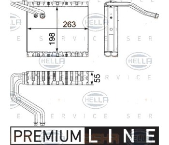 Изпарител, климатична система HELLA 8FV 351 330-511