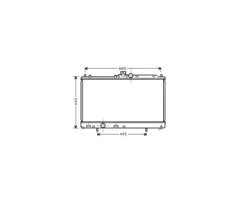 Воден радиатор P.R.C за MITSUBISHI LANCER VIII (CY_A, CZ_A) от 2007