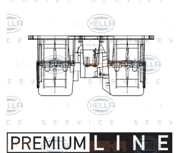 Вентилатор вътрешно пространство HELLA за HYUNDAI ACCENT II (LC) седан от 1999 до 2006