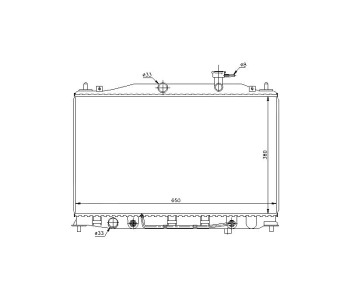 Воден радиатор TOP QUALITY за HYUNDAI ACCENT III (MC) седан от 2005 до 2010