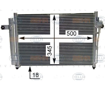 Кондензатор, климатизация HELLA 8FC 351 302-651 за HYUNDAI GETZ (TB) от 2002 до 2010